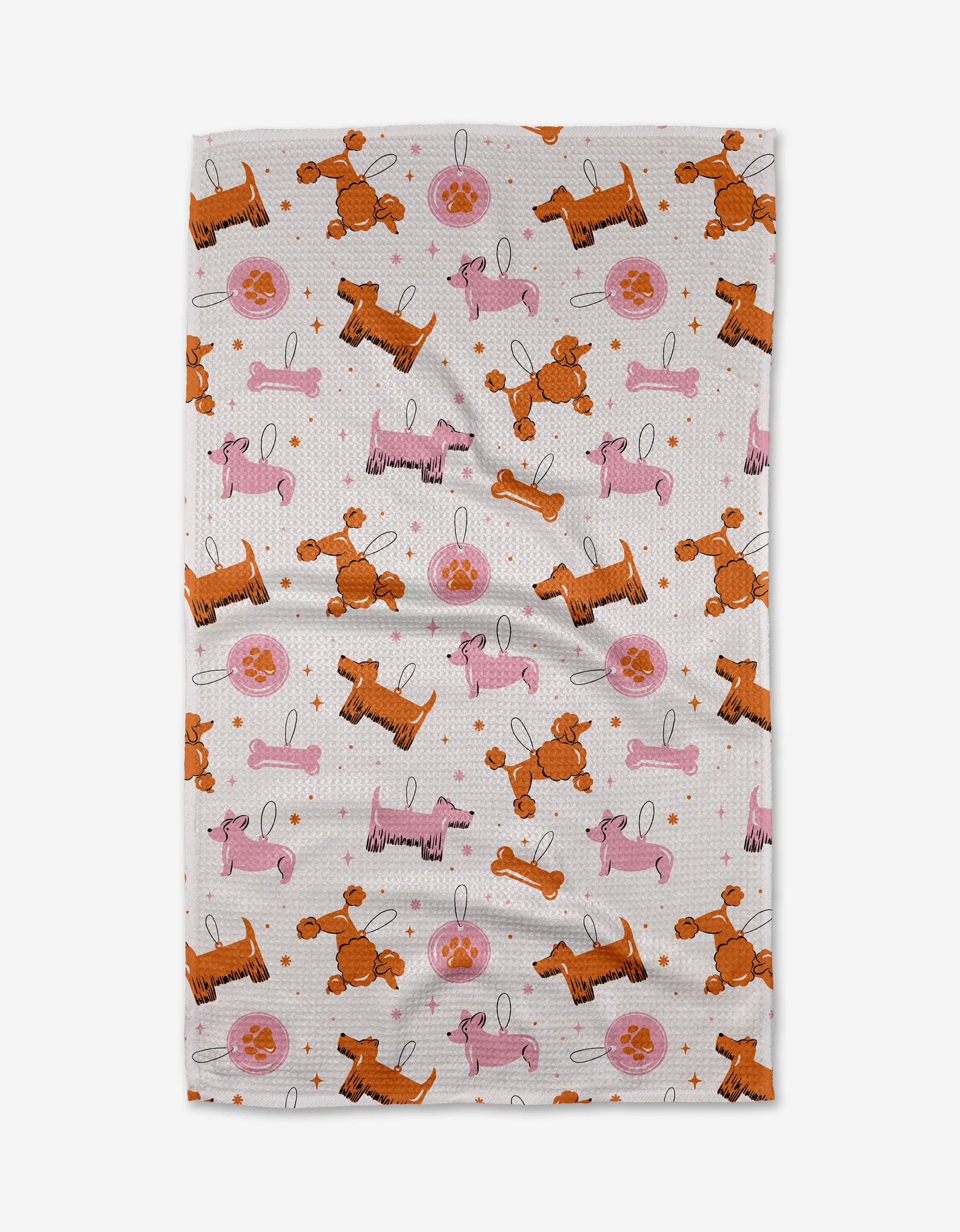 Geometry - Dog Ornaments Tea Towel (default)