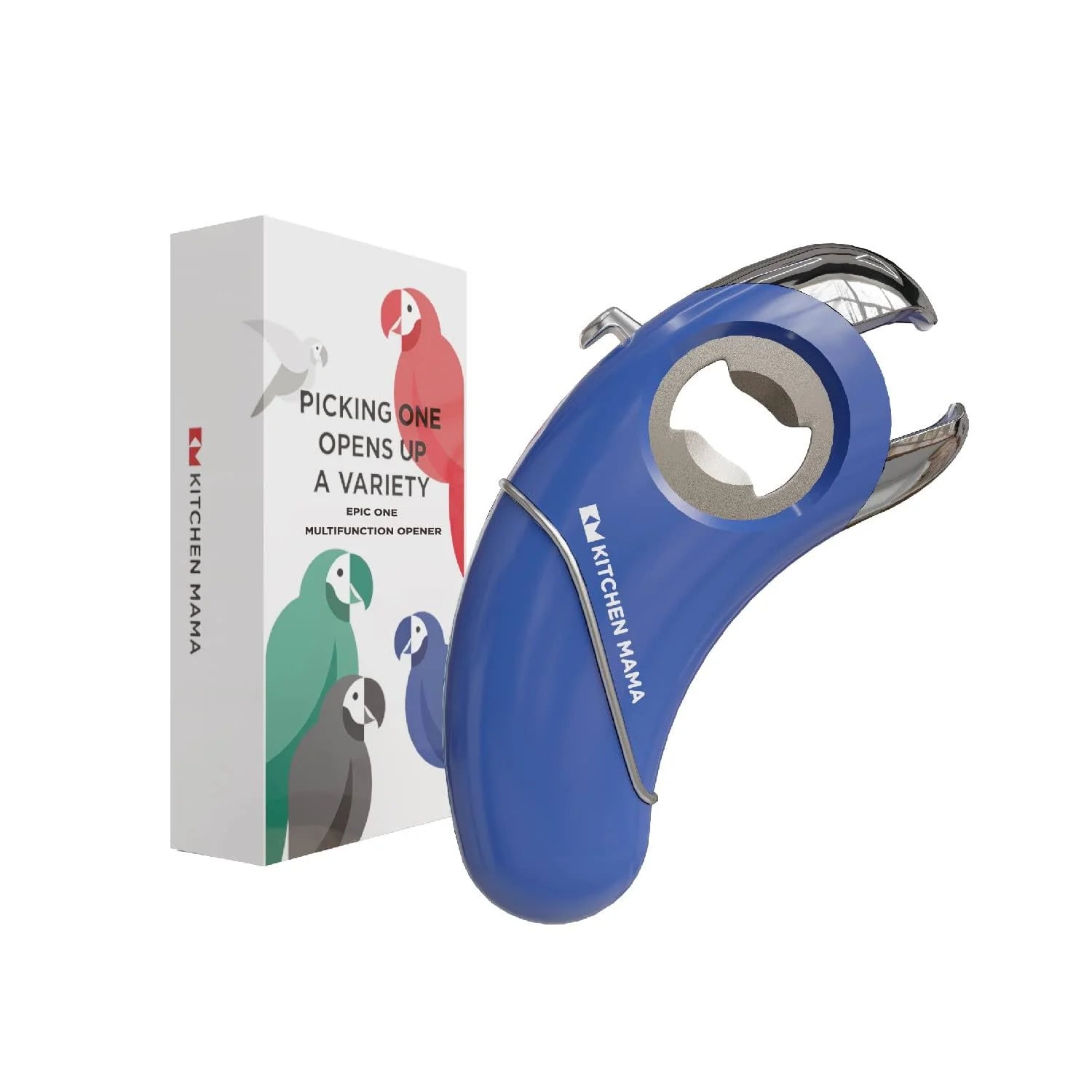 Kitchen Mama Epic One Multifunction Opener- Picking One Opens Up A Variety, Blue