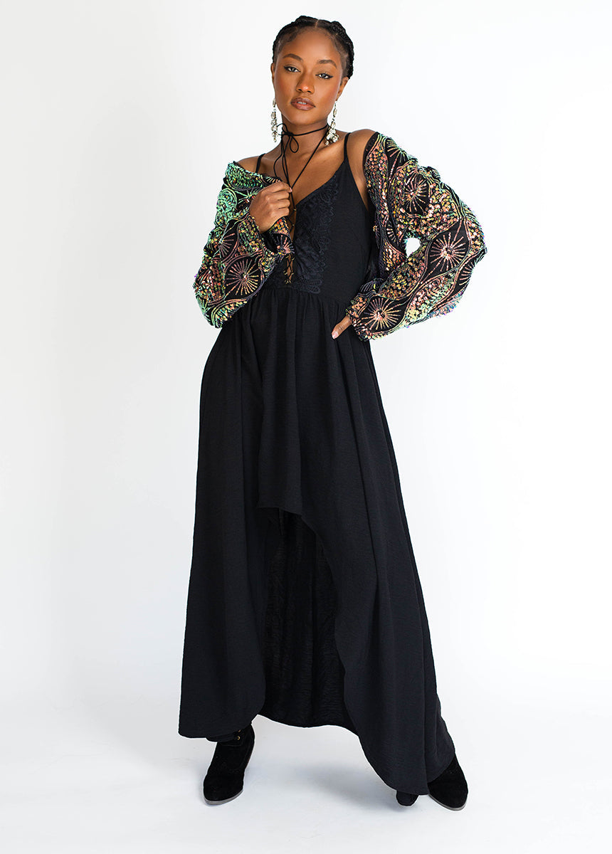 Women Holland Dress in Black