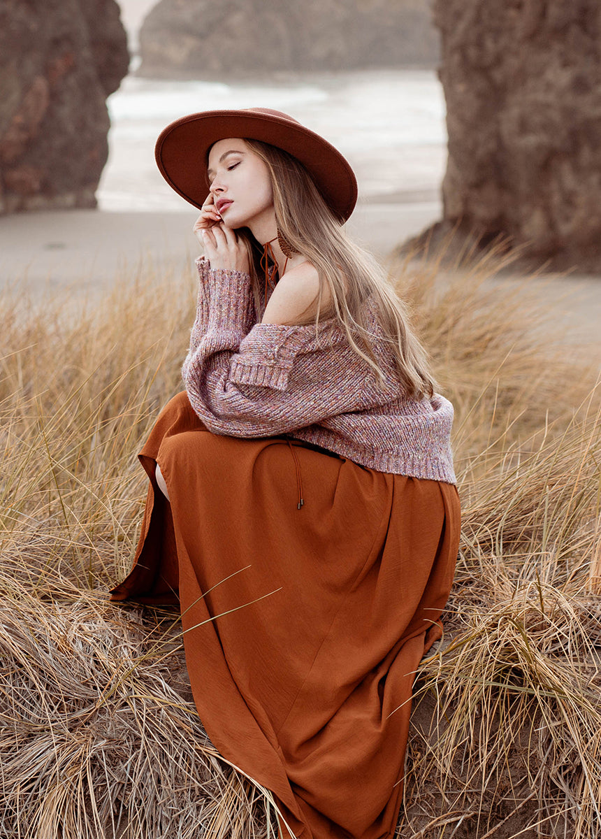 Women Holland Dress in Spice