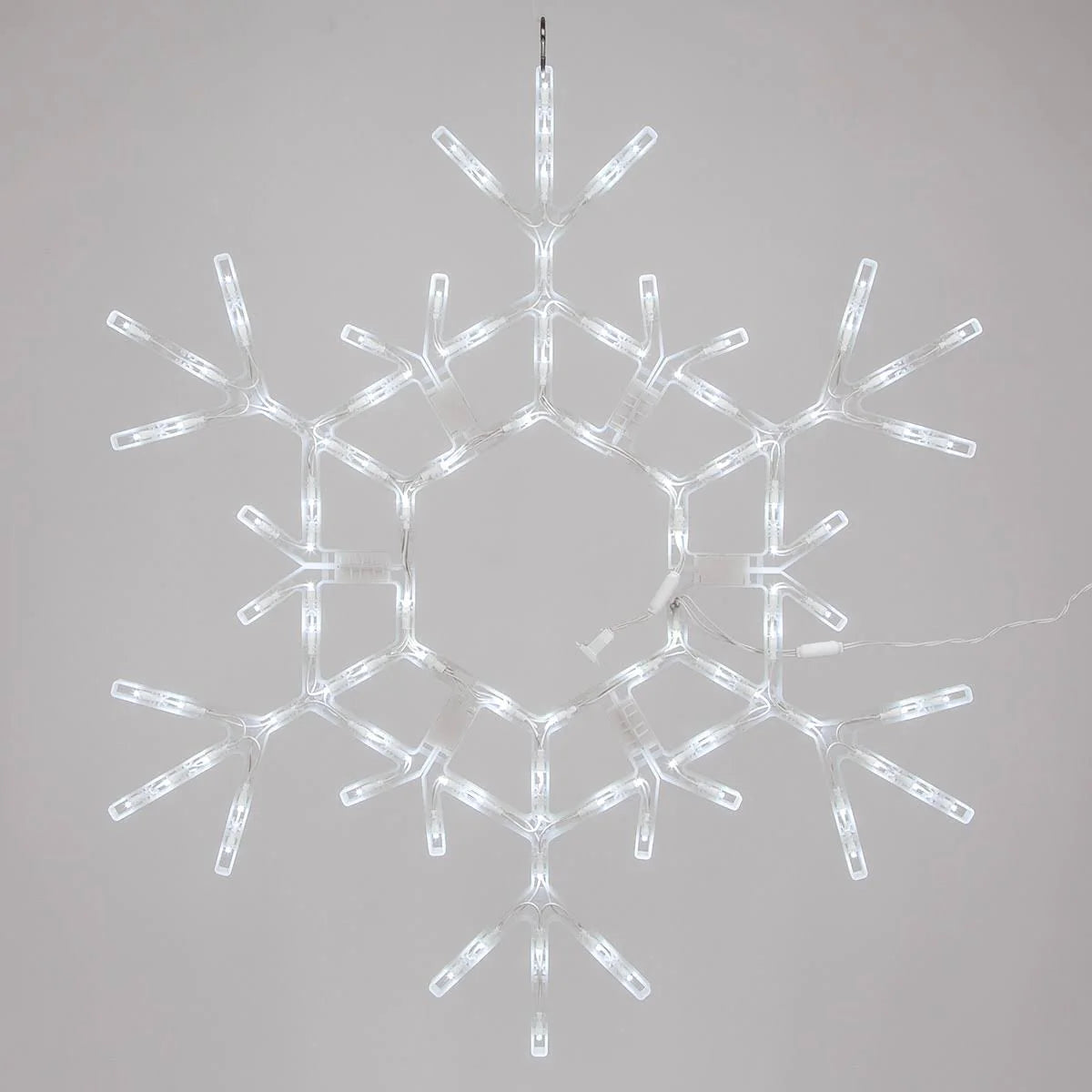 Kringle Traditions LED Folding Snowflake Decoration Lights, Cool White, 36"