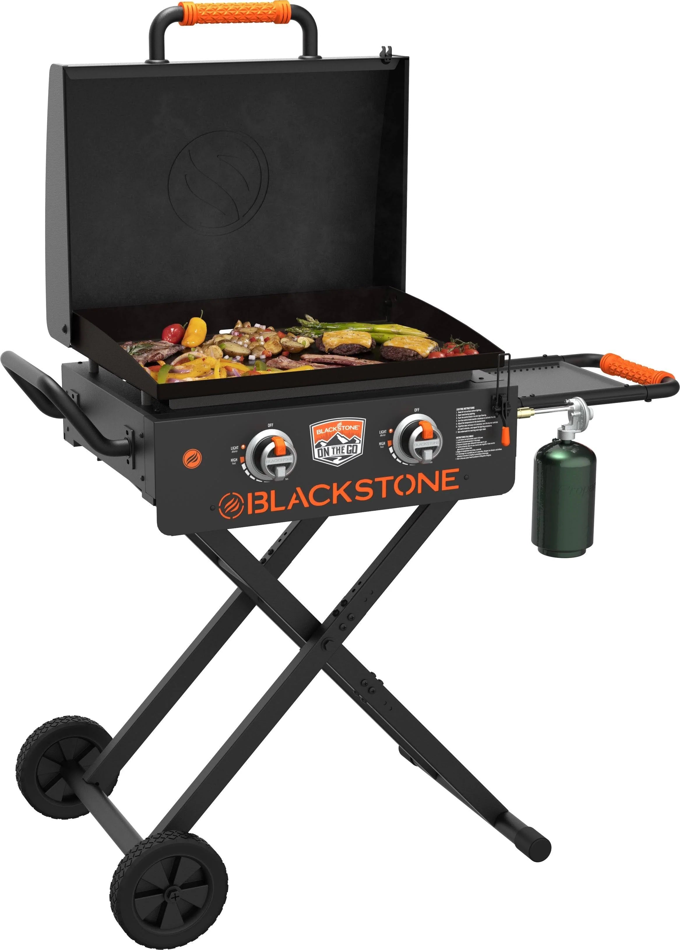 Blackstone on The Go Scissor-Leg Griddle with Hood - 22 in.