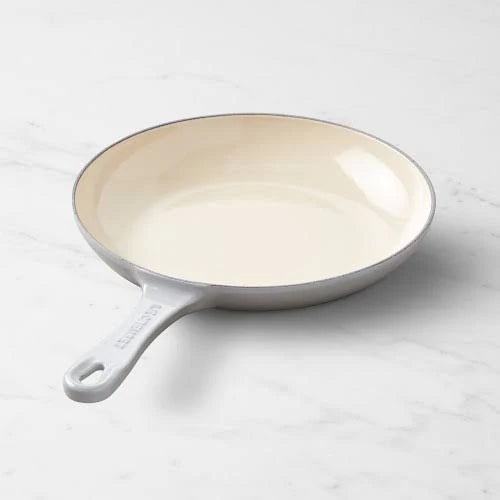 Le Creuset Enameled Cast Iron Shallow Fry Pan, 9 3/4", French Grey | Williams Sonoma