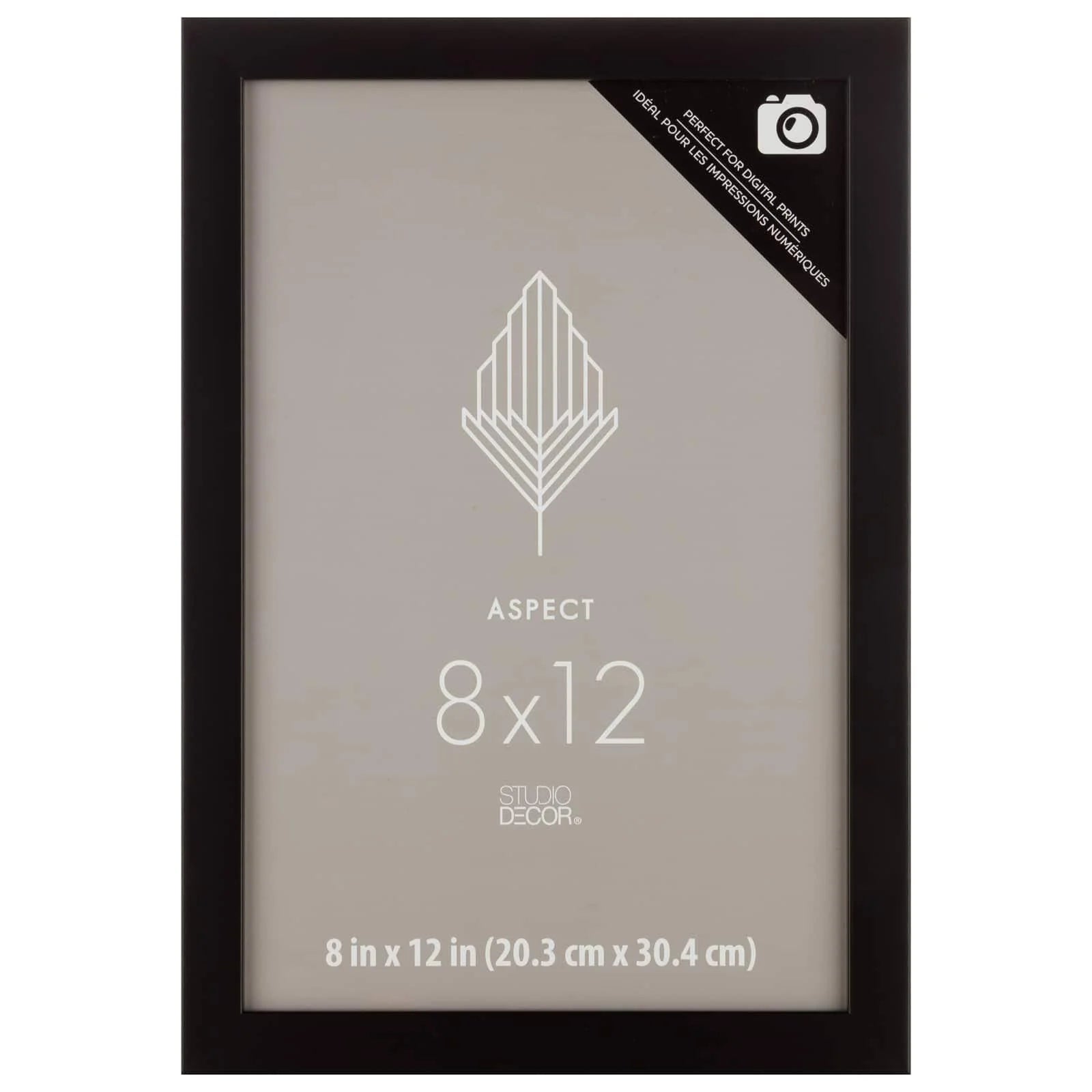 Black Narrow Frame, Aspect by Studio D��cor 8" x 12"