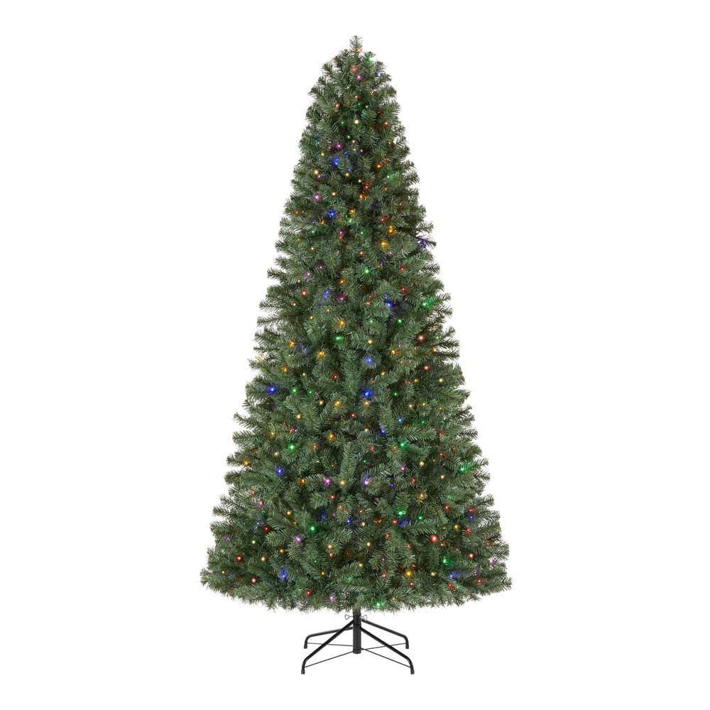 7.5ft LED Festive Pine Pre-Lit Christmas Tree: Home Accents Holiday