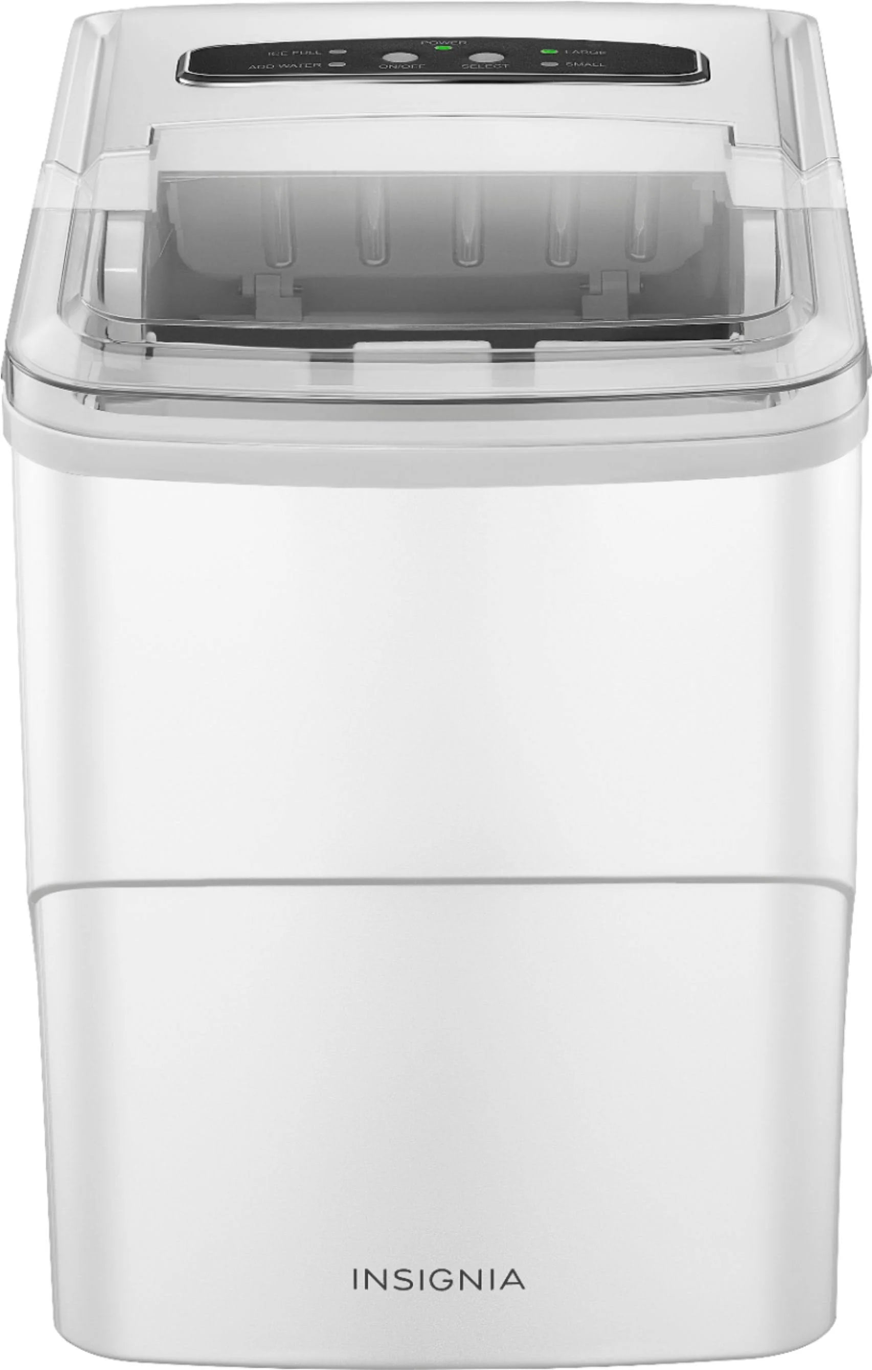 Insignia - 26 lb. Portable Icemaker with Auto Shut-Off - White