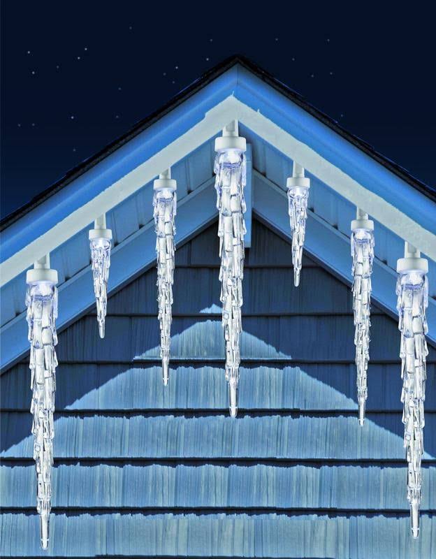 Holiday Time LED 25 Random Twinkle Icicle White Light