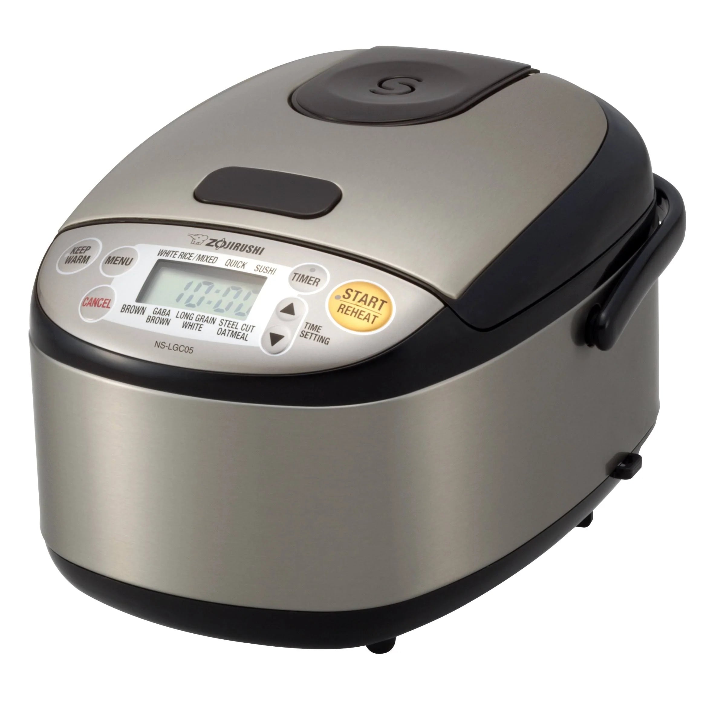 Zojirushi NS-LGC05 Micom Rice Cooker and Warmer, 3 cup, Silver/Black