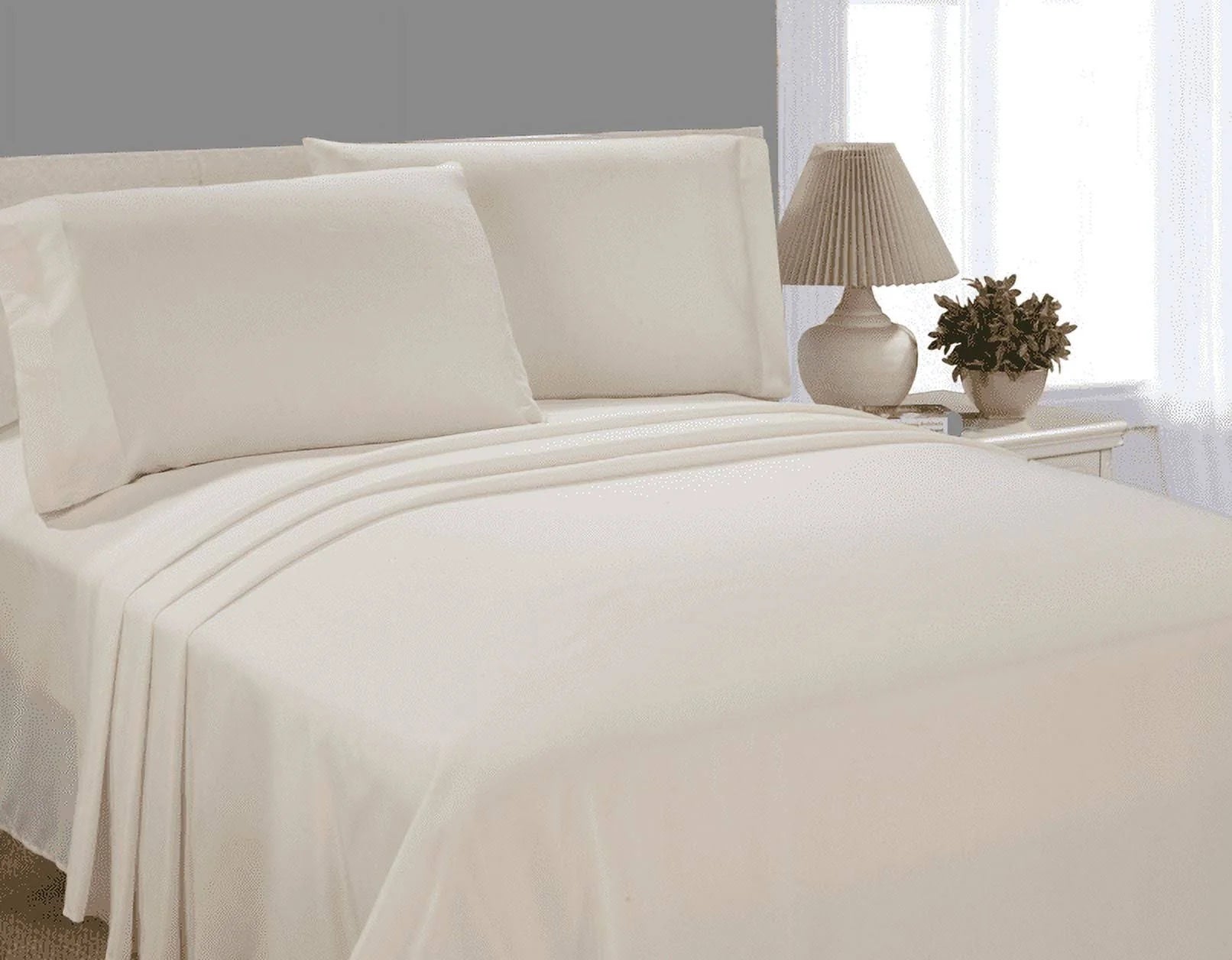 Mainstays Microfiber Basics Sheet Set, Twin, White