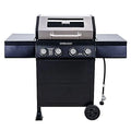 Even Embers 4-Burner GAS Grill with Glass Window, GAS3400AS