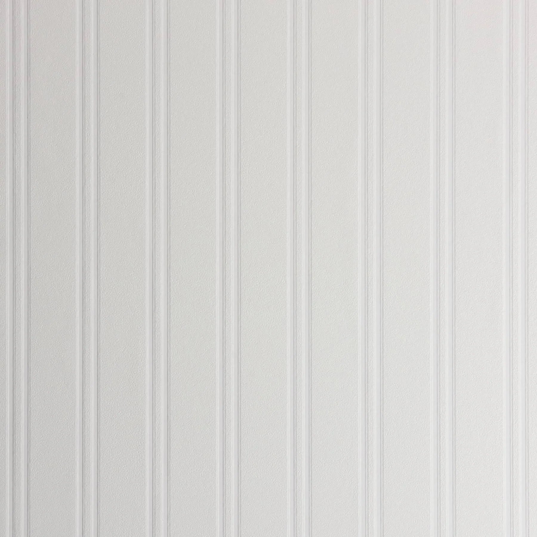 Better Homes & Gardens Beadboard Paintable Expanded Vinyl Wallpaper 20.9in x 33ft 56.4 Sq. ft., Size: 20.9 inch x 396 inch, White