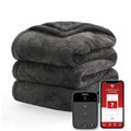 Sunbeam Loftec Wi-Fi Connected Electric Heated Blanket, Slate Gray, Twin