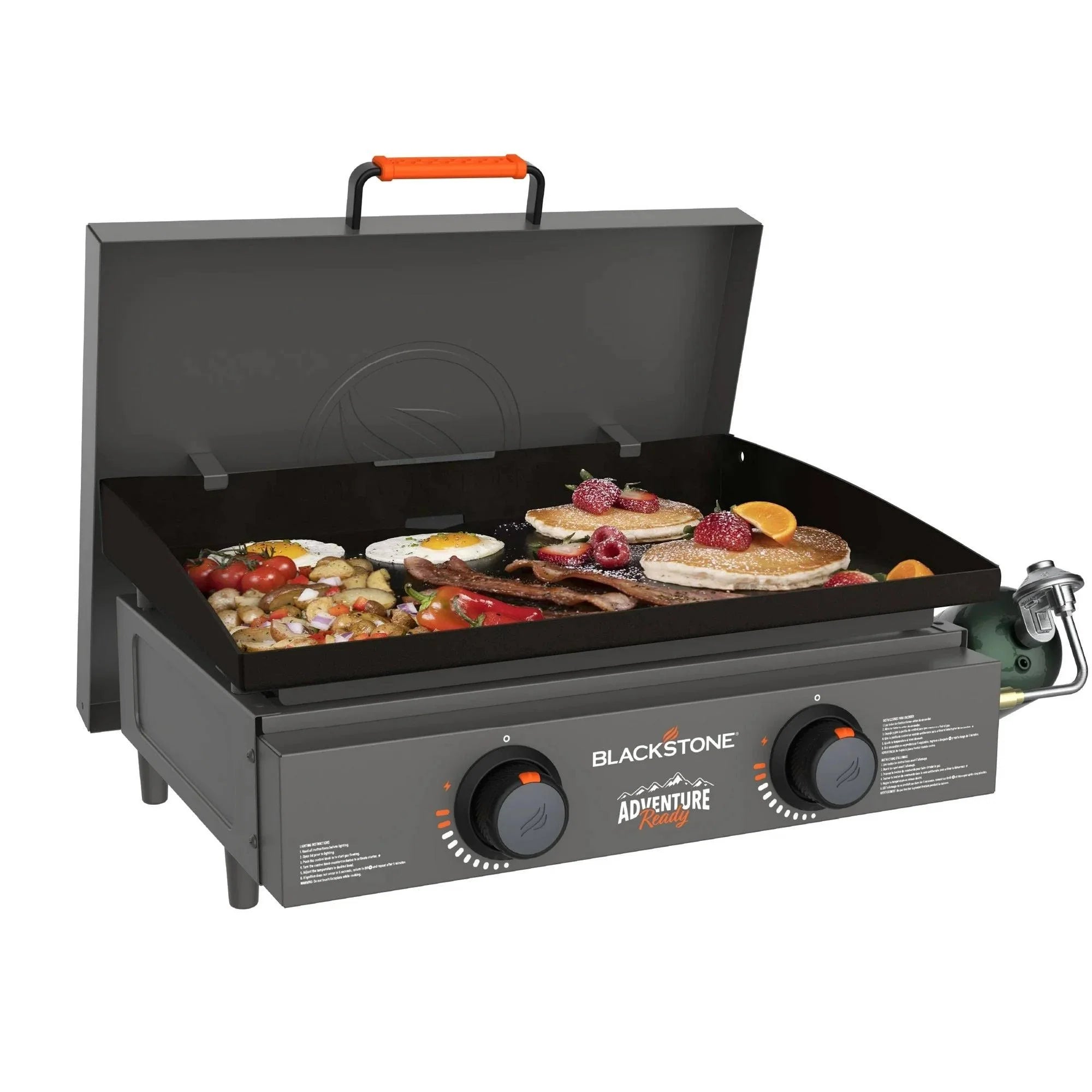 Blackstone Adventure Ready 2-Burner 22 inch Propane Griddle with Hard Cover in Smokey Mountain