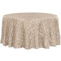 132 in Pinchwheel Round Tablecloth in Champagne | Taffeta | Wedding | Event | Wholesale by CV Linens