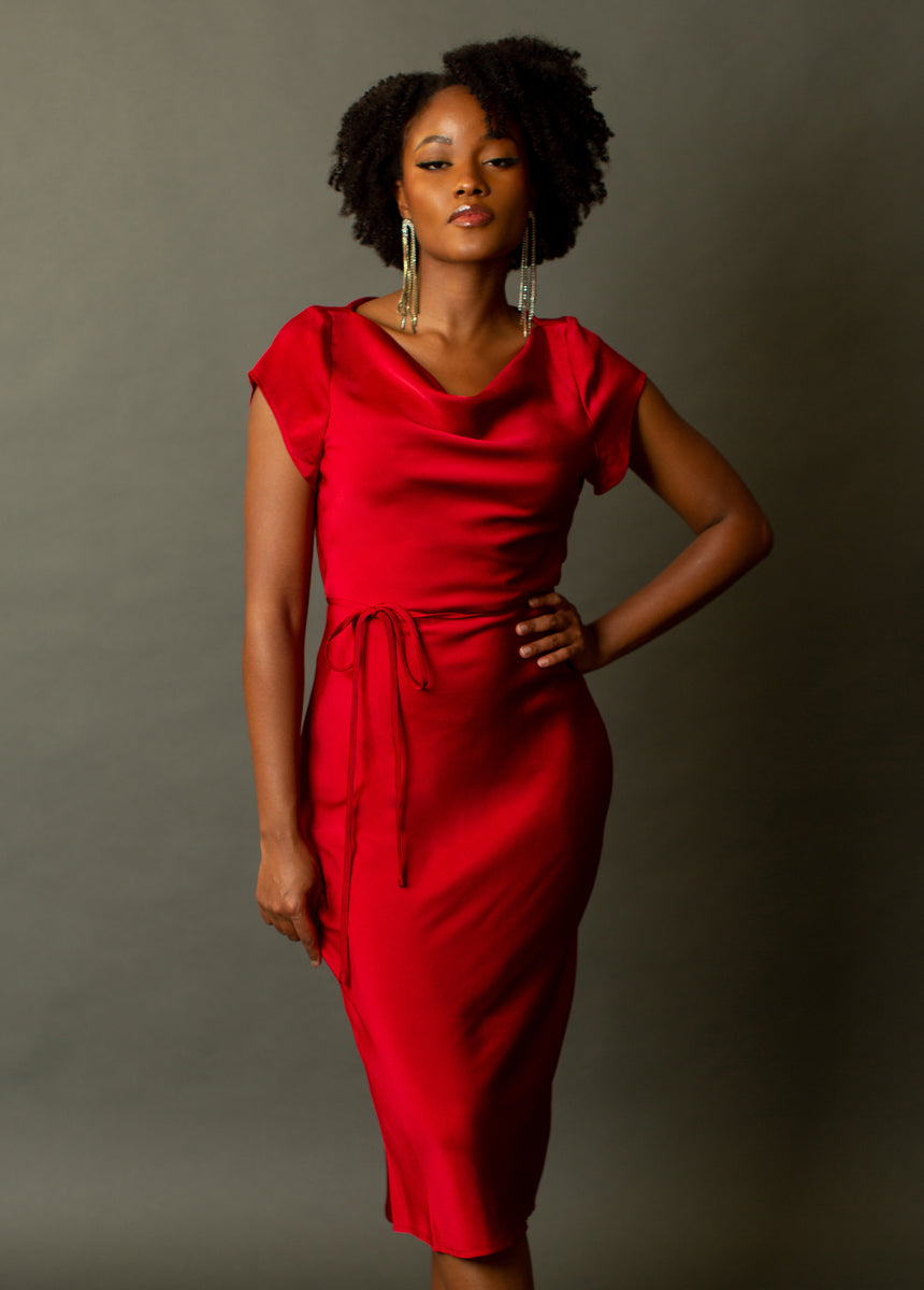 Women Haven Dress in Scarlet