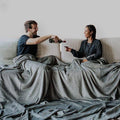 Big Blanket Co Original Stretch Blanket Light Grey - 120x120 Inches