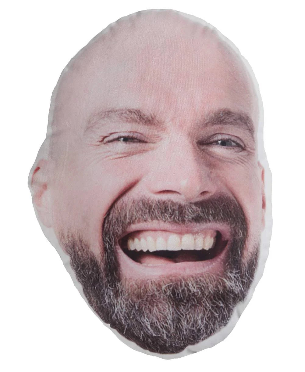 MyPhotoGifts Custom Face Shaped Photo Pillow Your Face on A Pillow Double Side (Multi, 14 Inches)