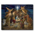 Courtside Market Nativity Scene Christmas Canvas Wall Art, 16x20