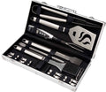Cuisinart CGS-5020 20-Piece Deluxe Stainless Steel Grill Tool Set, Black/ Silver