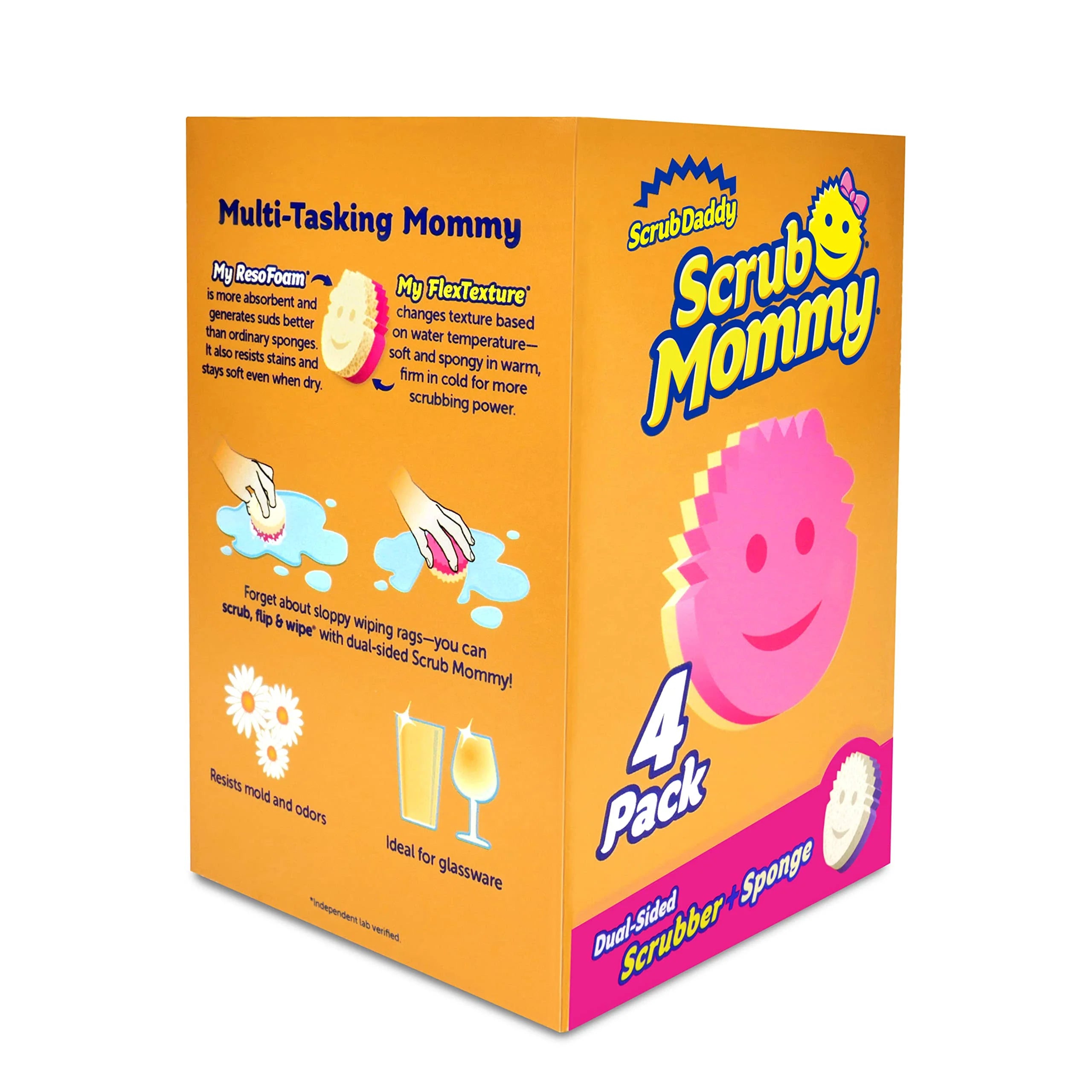 Scrub Daddy Scrub Mommy 4ct Sponges - Box