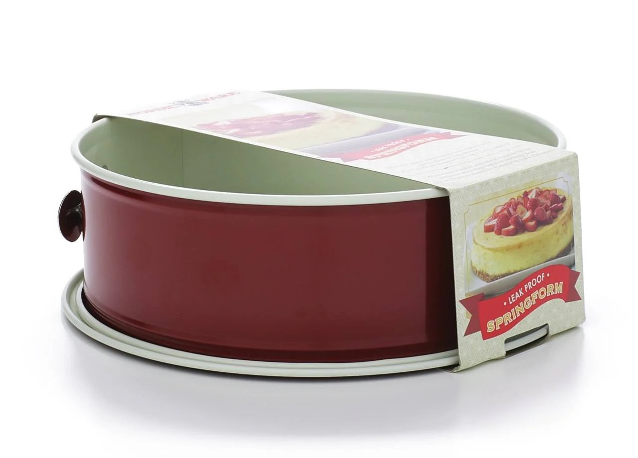 Nordic Ware Leak Proof Springform Pan, Red, 9"