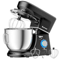 Costway Tilt-Head Stand Mixer 7.5 qt 6 Speed 660W with Dough Hook Whisk Beater Black