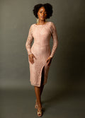 Women Iman Dress in Nude Pink