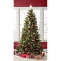 Norwood Fir Green Spruce Artificial Christmas Tree with White Lights Beachcrest Home Size 7' H