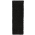 Mainstays 1' 9" x 5' Solid Casual Shag Runner Rug - Black - Each