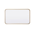 Alessandra Accent Mirror Finish: Brass, Size: 30'' H x 18'' W