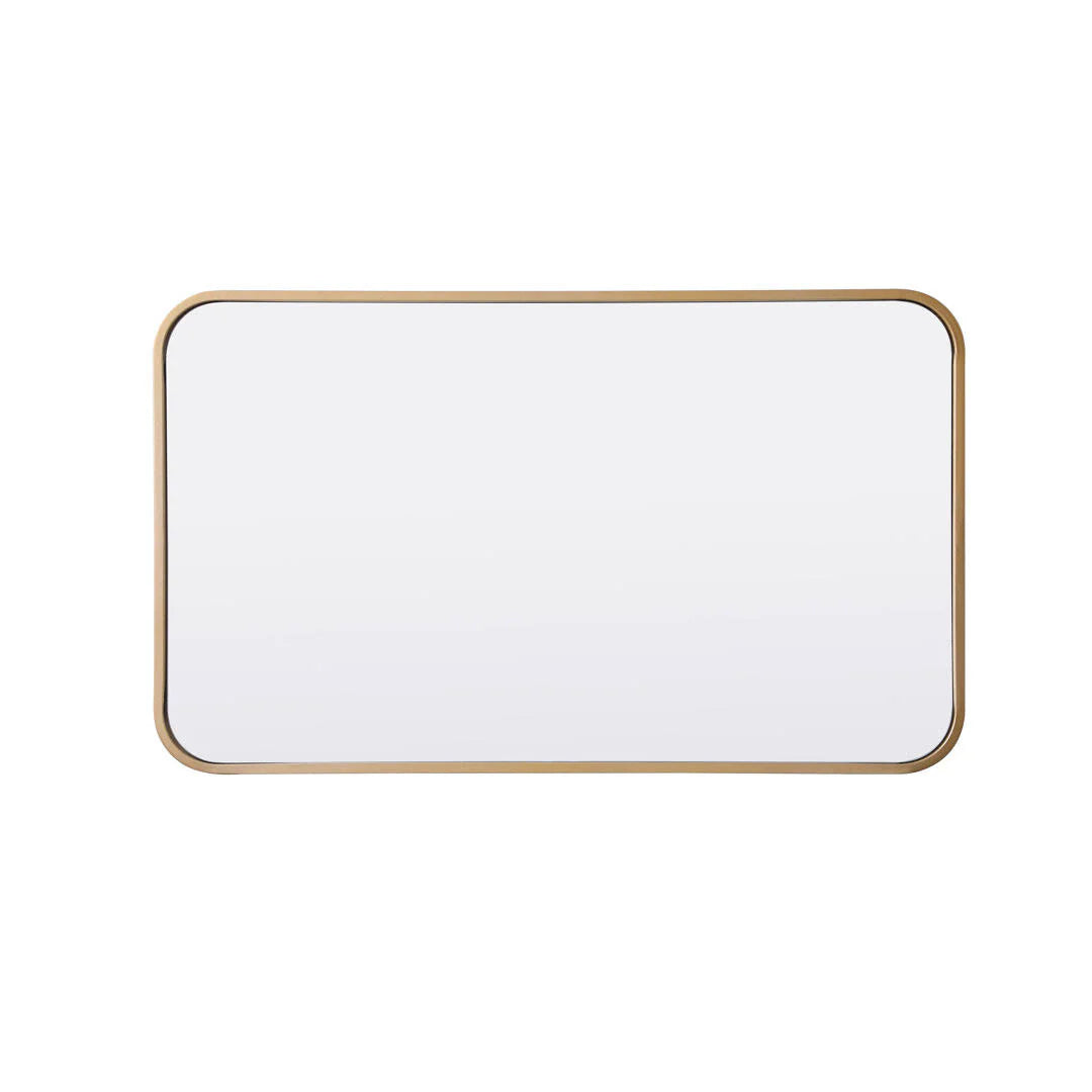 Alessandra Accent Mirror Finish: Brass, Size: 30'' H x 18'' W