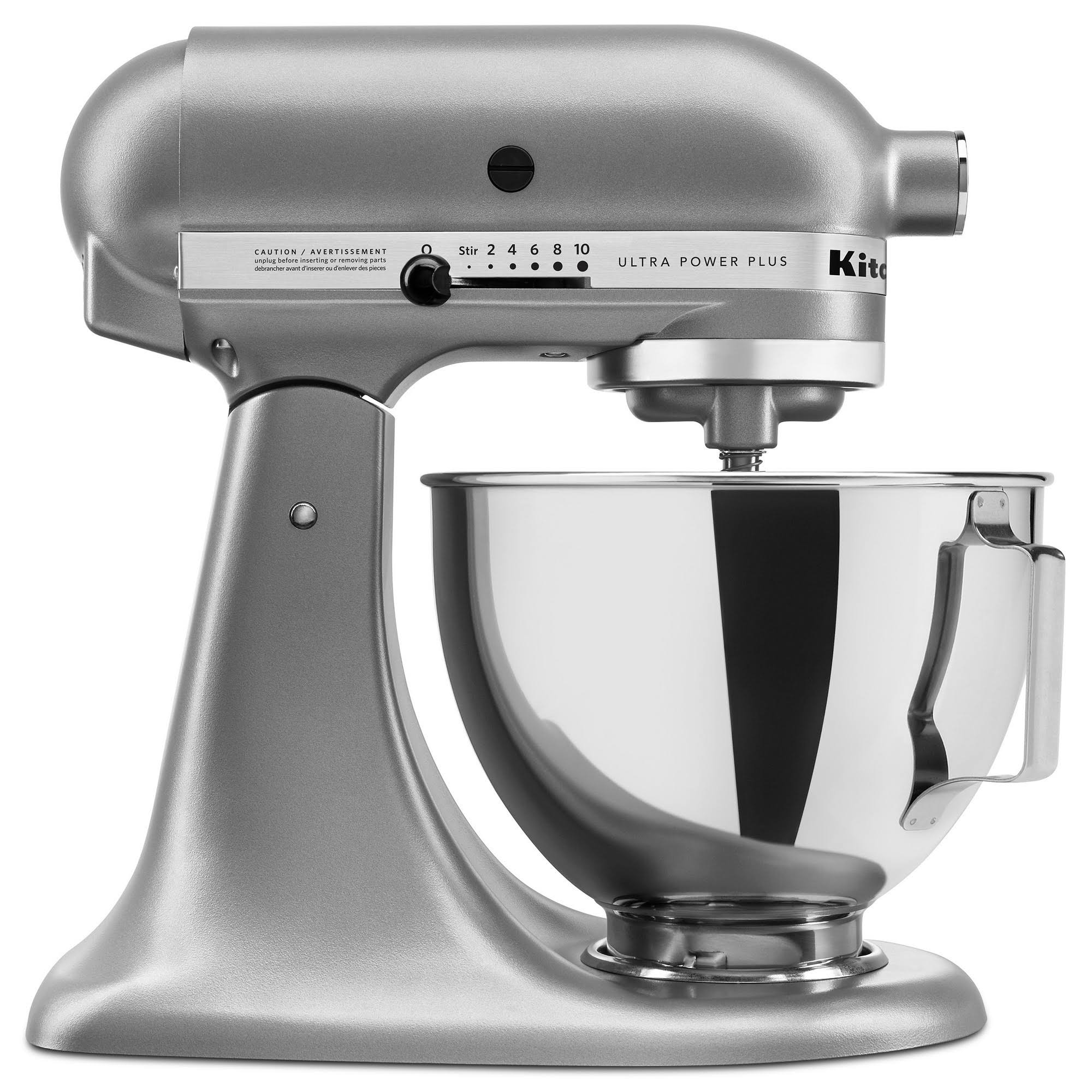 KitchenAid Ultra Power Plus 4.5 qt Tilt-Head Stand Mixer, Light Silver