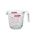 Pyrex Prepware 6001075 Measuring Cup, Red Graphics, Clear