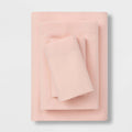 Room Essentials Microfiber Solid Sheet Set - Twin/XL Twin