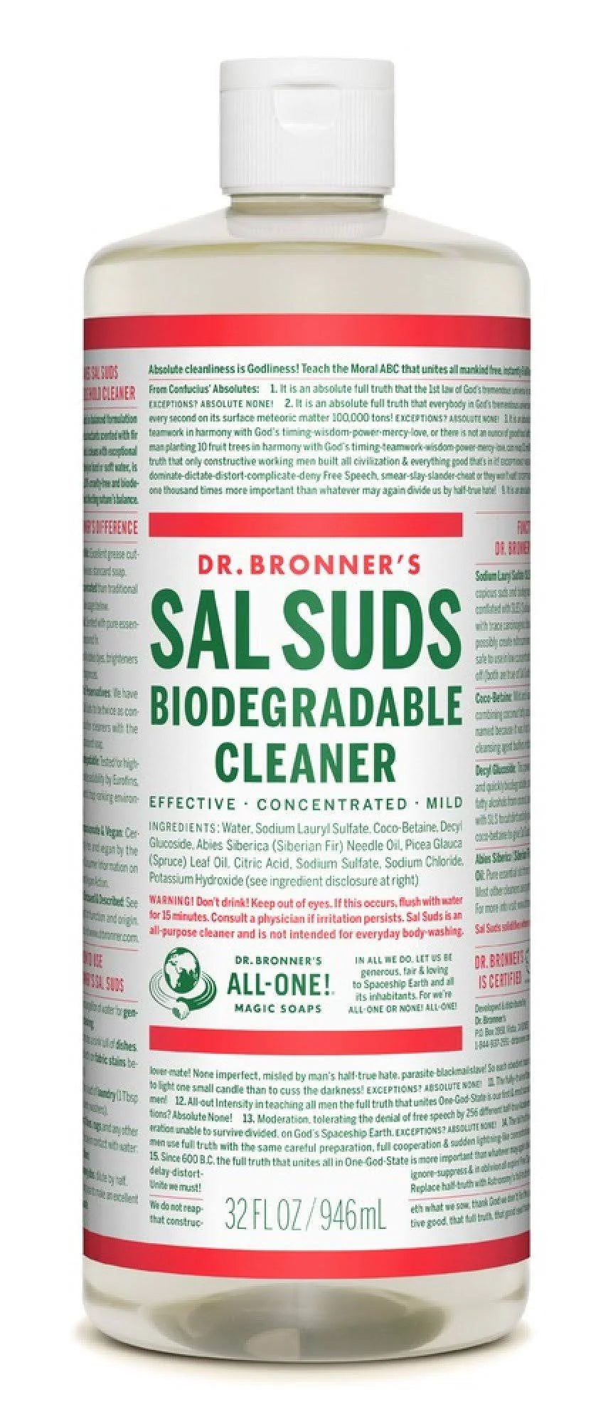 Dr. Bronner's Sal Suds All Purpose Cleaner - 32 oz