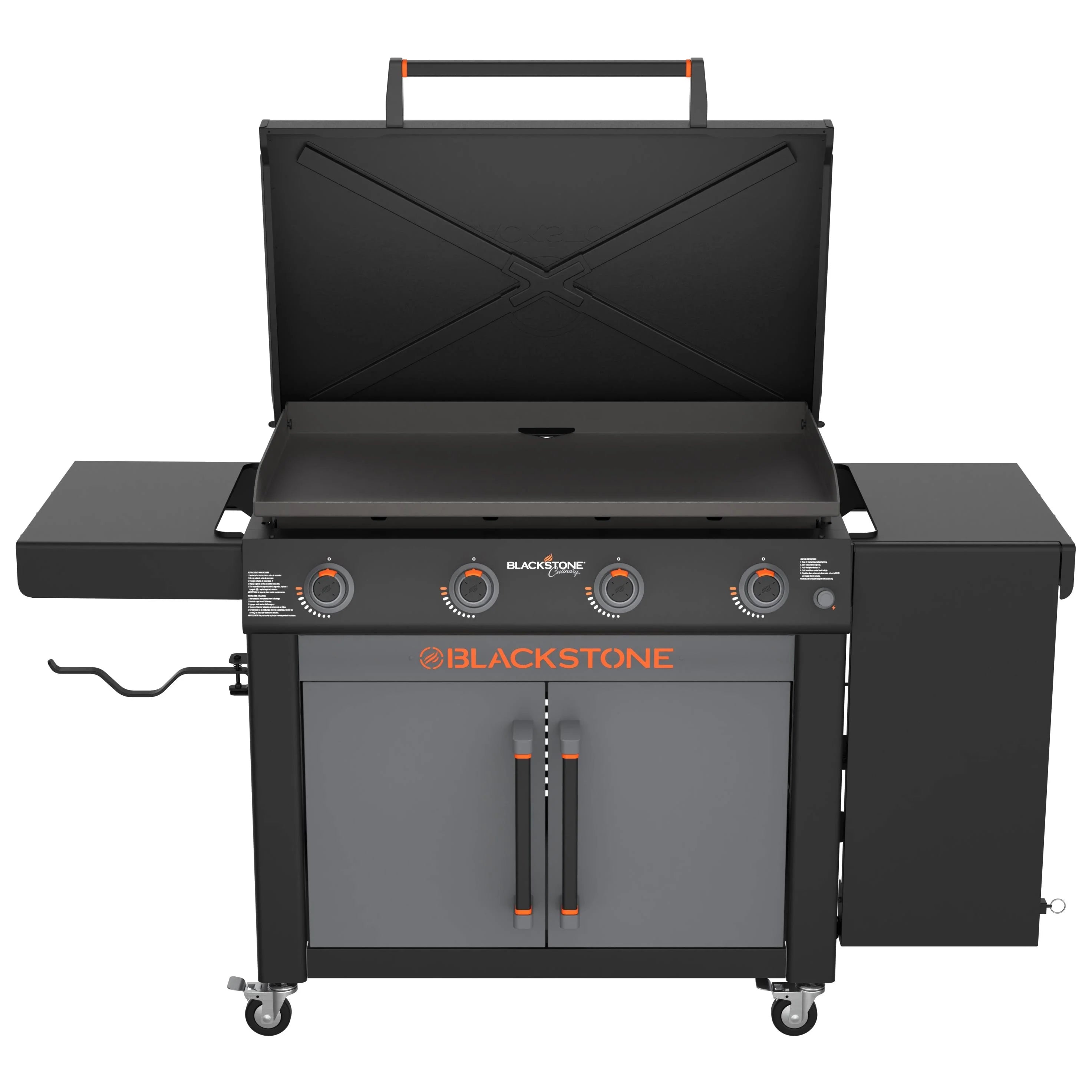 Blackstone 36" Culinary Omnivore Griddle with Side Table 4-Burner Liquid Propane Flat Top Grill | 2230