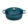 Le Creuset Signature Cast Iron 6.75-Quart Deep Teal Oval Dutch Oven
