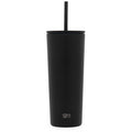 Simple Modern 24oz Insulated Stainless Steel Classic Tumbler with Straw Black