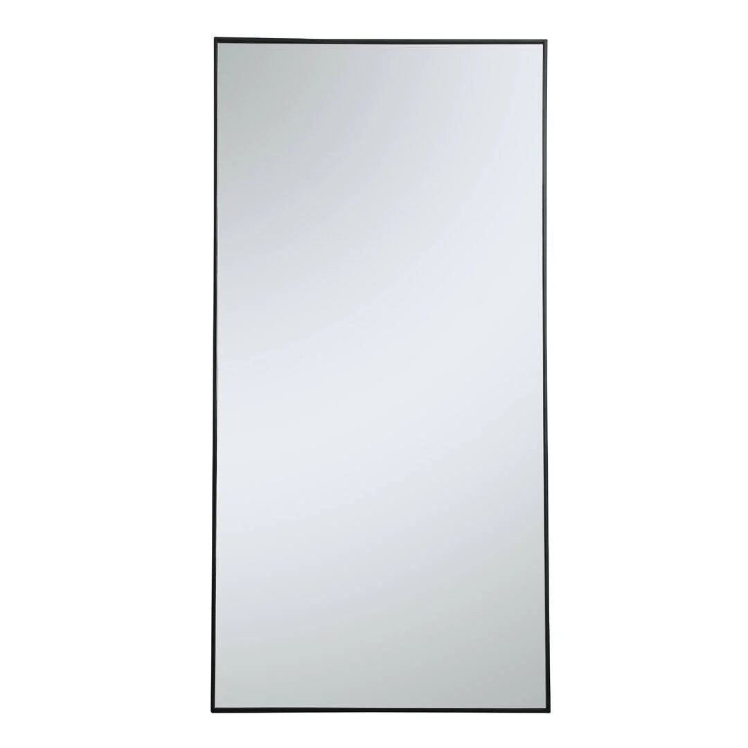 Savina Metal Mirror Finish: Black, Size: 72" x 36"
