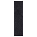 Ottomanson Lifesaver Collection Black 2 ft. 7 in x 9 ft. 10 in. Utility Ribbed Indoor/Outdoor Runner Rug