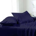 Royal Tradition Split California King Sheets Microfiber Navy