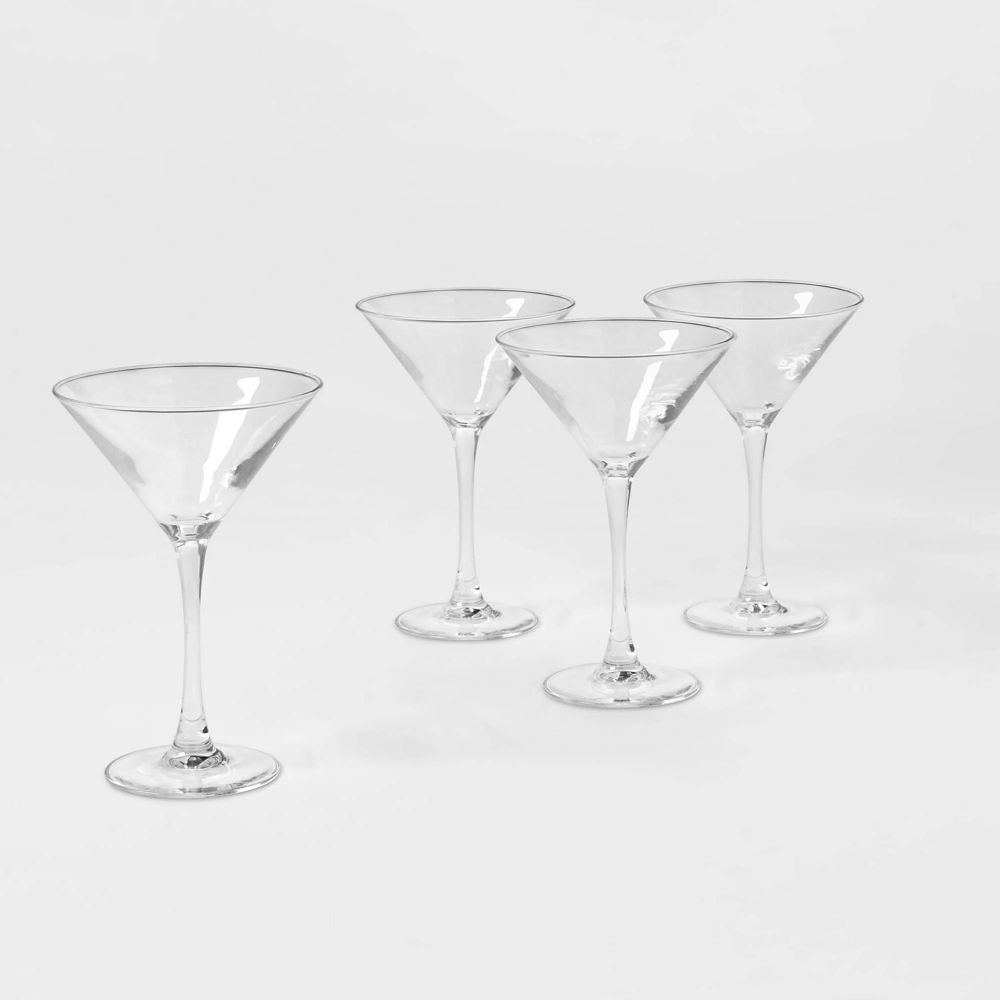 7.6oz 4pk Glass Modern Martini Glasses - Threshold