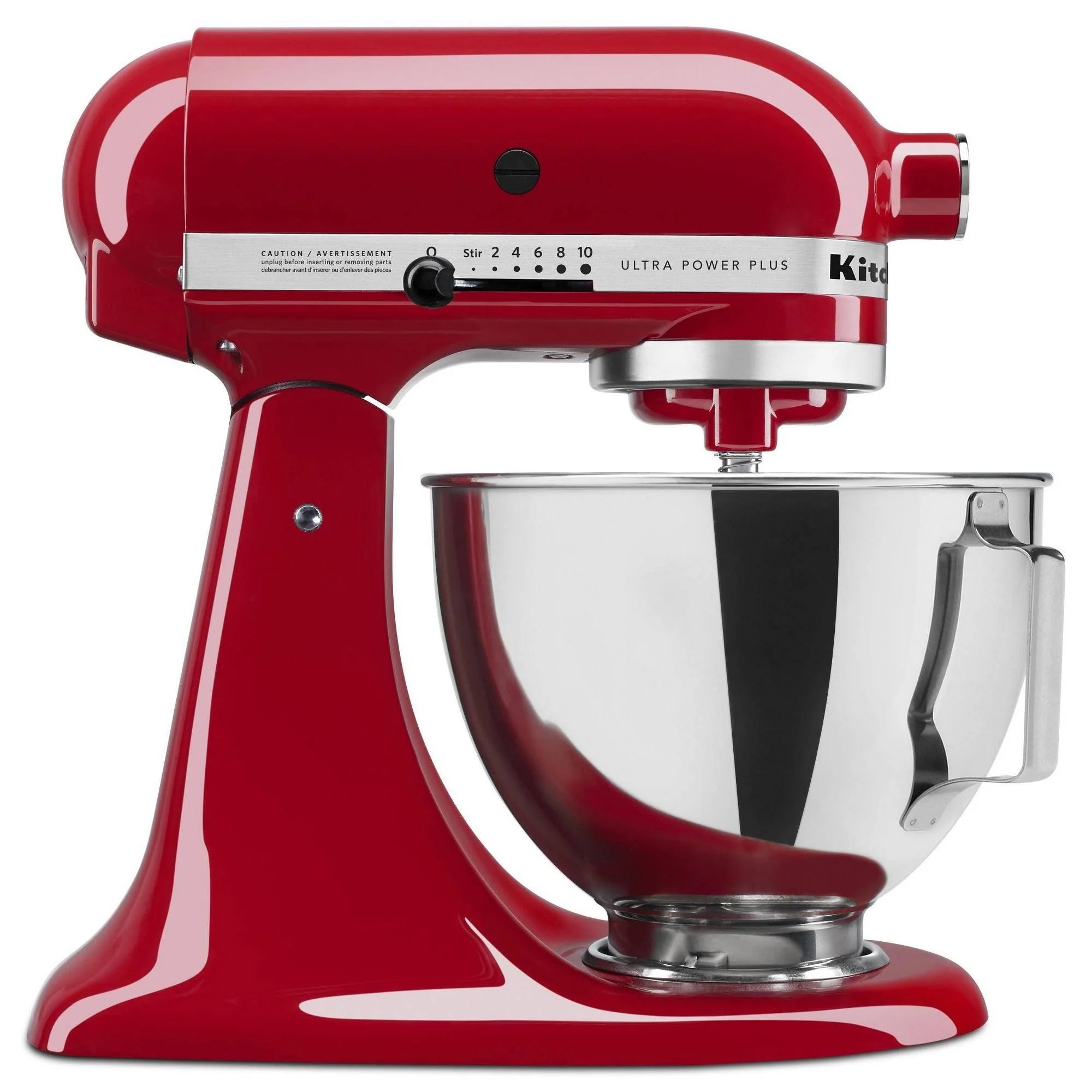 KitchenAid KSM96 Ultra Power Plus Tilt-Head Stand Mixer, Red, 4.5 qt