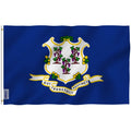 Anley Fly Breeze 5-ft W x 3-ft H State Connecticut State Flag