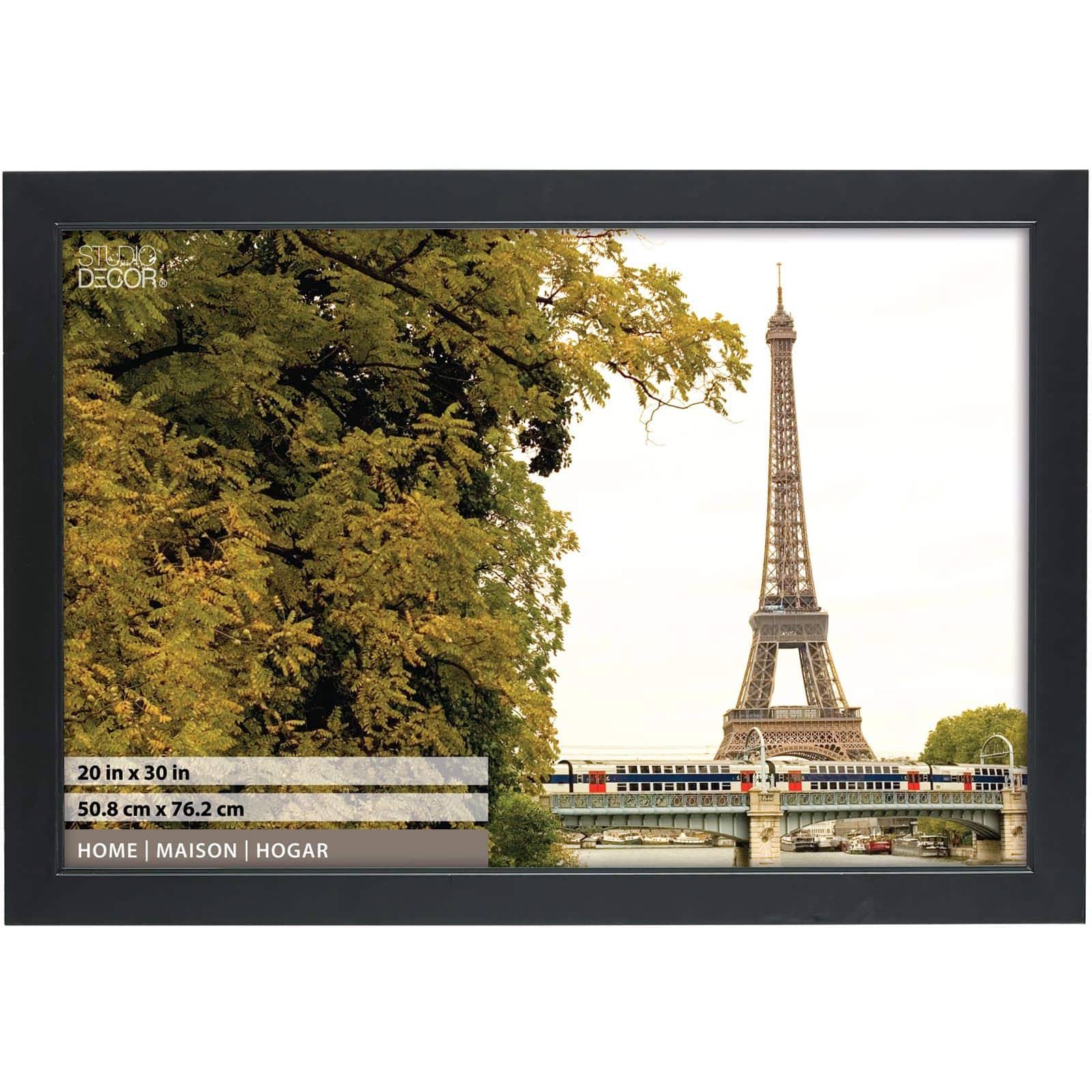 Black Studio Frame, Home Collection by Studio D��cor 20" x 30"