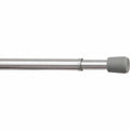 Mainstays Spring Tension Window Curtain Rod, Grey/Silver