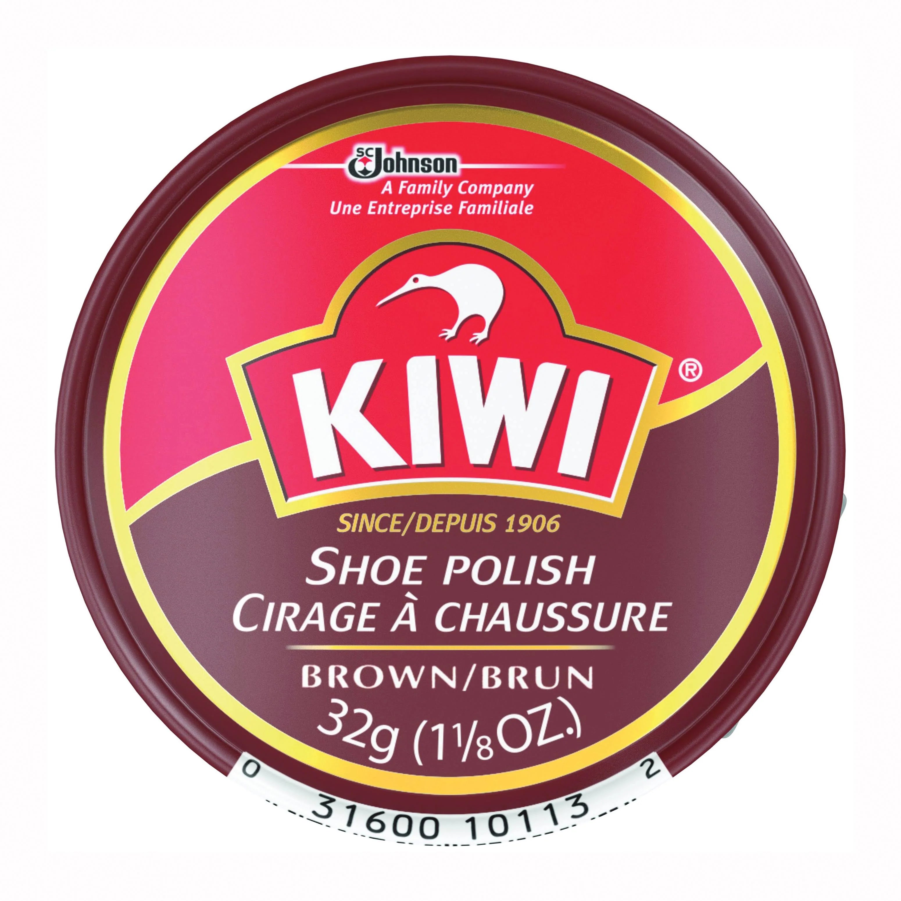 KIWI Paste Polish, Brown - 1-1/8 oz tin