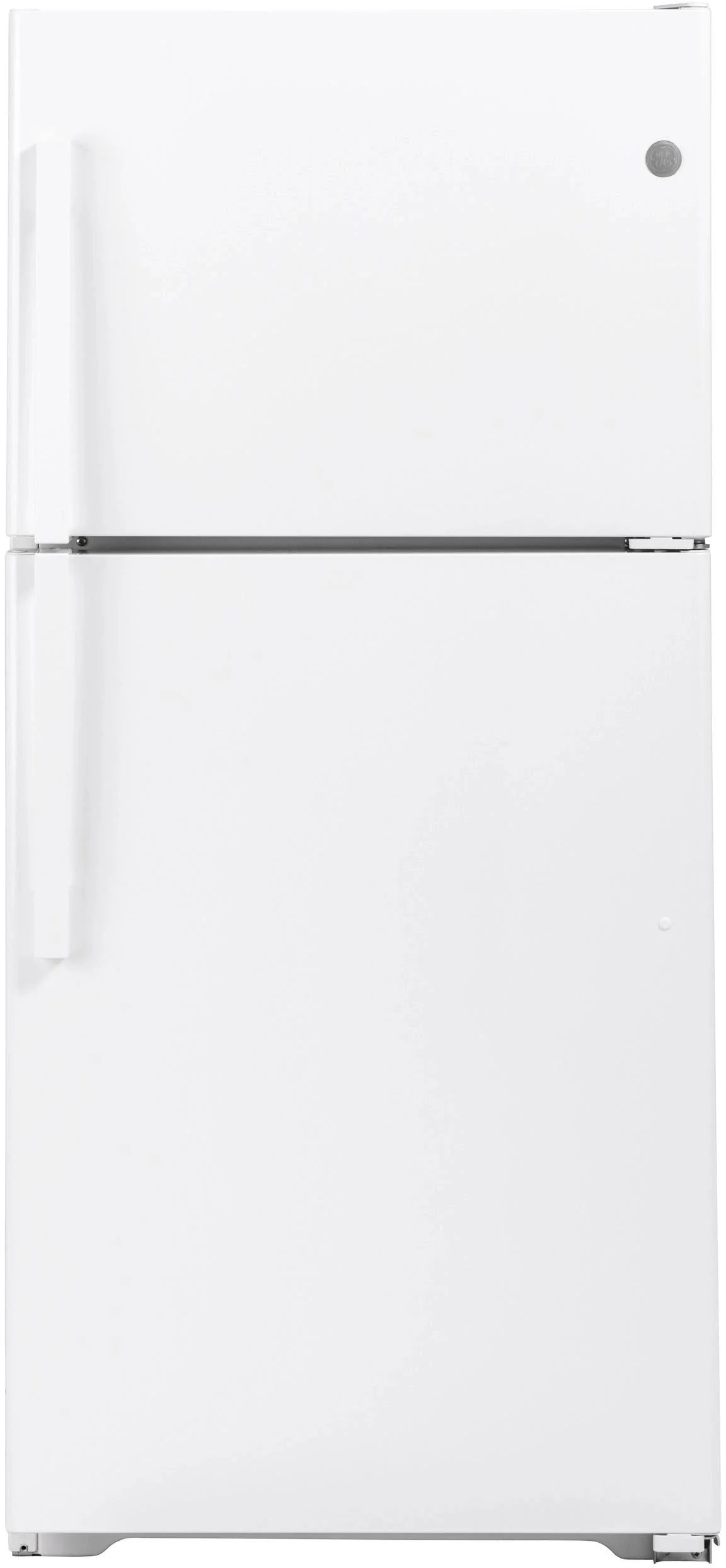 GE - 21.9 Cu. ft. Top-Freezer Refrigerator - White