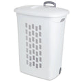 Sterilite Corporation Sterilite 208377 28.38 in. Ultra Wheeled Hamper White