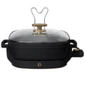 Beautiful 5-in-1 Electric Expandable Skillet, Black Sesame by Drew Barrymore, Up to 7 qt